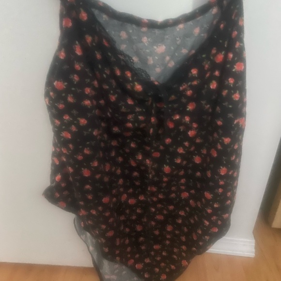 SHEIN Curve 4XL Floral Bodysuit - Picture 1 of 4